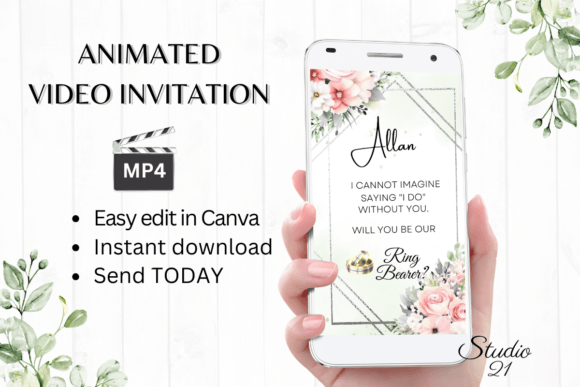 Designing with Heart: The Pink Roses Ring Bearer Proposal Font