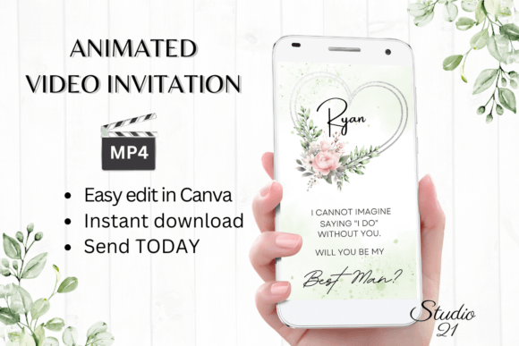 Pink Roses Best Man Proposal: A Stylish Script for Memorable Moments