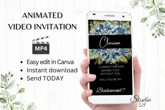 Winter Bridesmaid Proposal W3257M: A Digital Elegance Guide