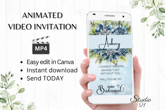 Winter Junior Bridesmaid W3256JM: A Display Typeface for Festive Branding